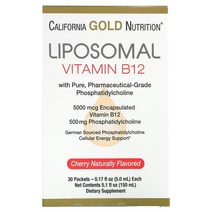 캘리포니아 골드 뉴트리션 CGN 리포소말 비타민B12 30팩 팩당 5ml 0500g