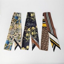 Burberry [명품]버버리 아울렛 슬림 실크 스카프 방도 3종 베..