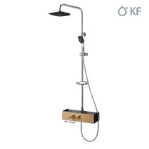 KF 선반형해바라기샤워기 KFB-12000 블랙골드 인테리어수전 샤워수전, 1개