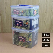 socean FDA 손질 야채 채소 보관통 손잡이 밀폐용기 대 냉장고 냉동고 정리 국산 진공 보관 용기 식기세척기 반찬통