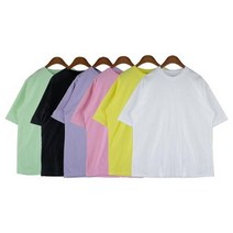 핫바 레인보우 기본 반팔티셔츠 DM-200451