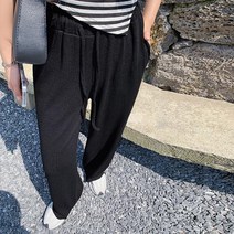 와이드 요즘 유행 세미 통 여성 바지 팬츠 구김없는 찰랑 편한 주름 아코디언 핫한 세련된 루즈핏