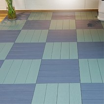 베란다 테라스 조립데크 바닥타일 매트 9P 바닥깔판 조립타일 시공, 화이트그레이 9p
