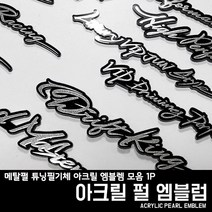 프리스타일 메탈펄 튜닝필기체 아크릴 엠블렘 모음 1P(로고/원단타입선택) 튜닝아크릴엠블럼 하이퍼포먼스 그란투리스모 드래프트킹 VIP드라이빙퍼포먼스 럭셔리VIP, 1개, 016-Drift_King, 2-펄홀로그램