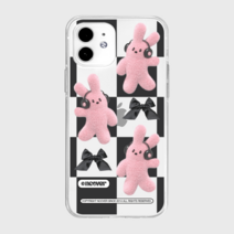 앤커버 RIBBON RABBIT CHECKERBOARD-PINK(젤리)
