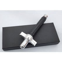 호신용 삼단봉 개인경호원 3단봉 호신봉 접이식 지팡이 호위 용품 호위 차량 눈 스틱 개폐식, 검은색