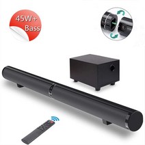 사운드바 스피커 티비 tv 홈스피커 120w bluetooth soundbar with subwoofer bluetooth speaker for bass 3d stereo, 에이2, 나는 플러그