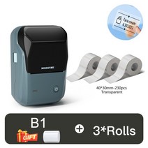 라벨링 기계 자동 날인기 금속 미니 도배 레이져 Niimot 1 Therml l Printer luetooth Port Poket Mker rod, 01 ddr40x30-3Rolls