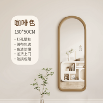 이동식 비정형 전신거울 특이한 예쁜 대형 인테리어 거울 엔틱 현관 북유럽 스탠드 아치형, 기본, 벽걸이, 브라운운