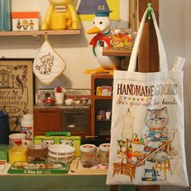 고양이 캐릭터 DIY 린넨 패브릭 커트지 - 루미의 취미 생활