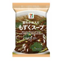세븐일레븐 모주쿠 스프 4.4g 10팩 Seven Premium Freeze-dried Mozuku Soup with Wakame Seaweed 4.4g