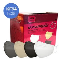 4color 키커 KF94 새부리형 대형 마스크 50매 [무료배송]클라우드, 베이지