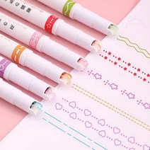 시크리트몰 아웃라인펜 다꾸펜 테두리 더블라인펜 6P