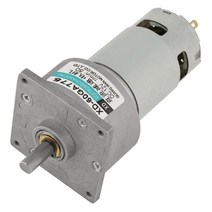 [미국정품매장] Hilitand 가성비 추천 DC12V/24V 35W Mini DC 기어 모터 메탈 속도 조절할 수 있는 대형 토크 CW/CCW(12v 50rpm), 12v 50rpm
