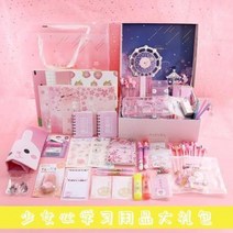 입학선물 볼펜 샤프 파카펜 문방구 인터넷 레드 세트 선물 벚꽃소녀 마음 학용품 개강 중학, 48 블랙