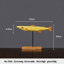 관상어 용품 방꾸미기 장식품 조각상 홈 책상 나무 작은 물고기 스칸디나비아 손 방 인테리어 액세서리, [03] Home decor 3, 03 Home decor 3