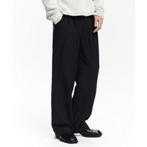 [빠른출고]/메종미네드 [무료반품] SAINT TWO TUCK WIDE PANTS BLACK
