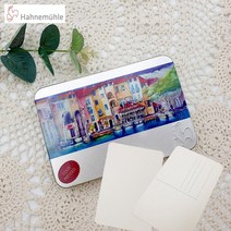 [성실한오피스] 하네뮬레 워터 칼라 포스트 카드 수채화 엽서지 틴케이스 A6