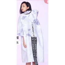 성인비치가운판초 비치웨어 판초비치타올 비치후드, 프리 사이즈 블루 앤 블랙 벨크로 케이프