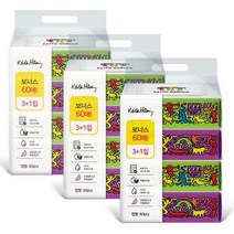 [키스해링] play 캡형 물티슈 60매 4입 3팩