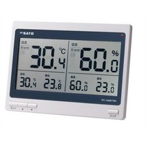 환경측정기 사토 대형 디지털온습도계 PC-5400TRH 0.0 - 50.0(도)_[230111EA], 1, 본상품선택