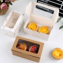 투명창 머핀 상자 컵케이크 타르트 (10P), T-화이트 2구