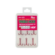 해동 [해동] 레드(RED) 트레블 훅 HH-525 (8호), 8호