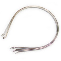 [동화오피스] 머리띠몸체 4종 - 종류선택, 은색 05mm