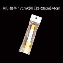 진열용 투명 OPP 헤다봉투 17cmX(3+28cm) +4cm 100장, 상품선택