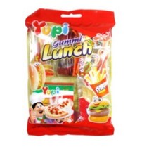 유피 구미 런치 젤리 77g - 1개 패스트푸드모양젤리, 유피 구미런치 77g x 1봉