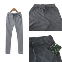 여성 베이직 면 체육복 기본 무지 세미 트레이닝 팬츠