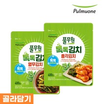 풀무원 톡톡 김치 2종(열무 총각) 4봉 골라담기, 4. 열무김치 3봉+총각김치 1봉