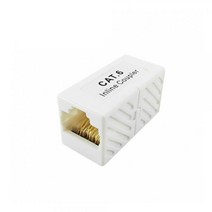 RJ45 고급형 랜커플러 랜중계기 랜선연결 1대1, 2개, 화이트