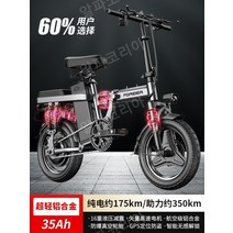 중국직송 고성능 자토바이 PAS 접이식 폴더 전기자전거 초경량, 04.알루미늄 합금 주행거리 175KM