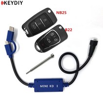 배터리테스터 배터리진단기 자동차배터리테스터기 KEYDIY-미니 KD 원격 키 메이커 생성기 리모컨 휴대 전화의 창고 지원 안드로이드 B29 NB11 B22, cable with NB25 B22_5