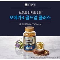 종근당 오메가3골드업플러스 200캡슐 하루 1회 1캡슐 충분한 물과 함께 섭취, 1개