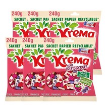 크레마 레드 후르츠 카라멜 240g Krema Fruits Rouges, 6팩