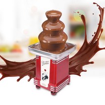 가정용 미니 초콜릿 치즈 퐁듀 기계 세트 초코 홈파티 중탕기 워머 멜팅기 분수 만드는 파티 전기 3 층, 영국
