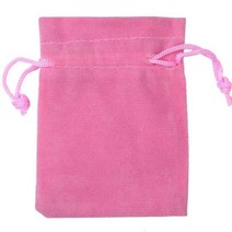 컬러풀 벨벳 파우치 주얼리 포장 디스플레이 끈 7x9cm 9x12cm 선물 가방 10 개 묶음, Light Pink