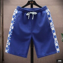 가바바 남성 빅사이즈 반바지 하트 바둑판 무늬 밴딩팬츠 8XL까지 G67736