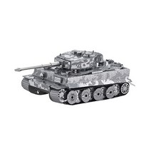 METAL WORKS Z-MODEL METAL IN KOREA 3D 메탈 퍼즐모음, 1개, (MINI실버)타이거탱크