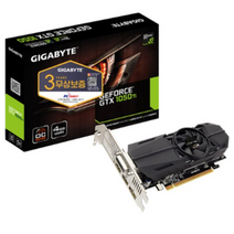 기가바이트 지포스 GTX1050 Ti UD2 D5 4GB Nano LP 피씨디렉트 그래픽카드, GV-N105TOC-4GL