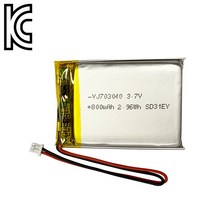 YJ 리튬폴리머배터리 KC인증 충전지 YJ703040 800mAh 리튬폴리머, 1개