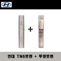 현대 TN6 더데님 주문붓펜 + 투명붓펜 자동차 도색 차량용 카페인트, TN6 더데님 주문붓펜+투명붓펜(모비스)