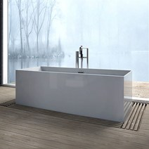 바스코리아 라고 프리스탠딩 욕조 | 1500 1700 아크릴 이동식, 1개, 1700 x 800 x 600