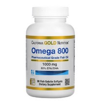 캘리포니아 골드 뉴트리션 오메가 800 1000mg 90정, 1개, 기본
