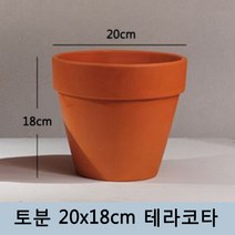 토분 화분 미니토분 다육이 테라코타[지름20cmX높이18cm] 수입도매