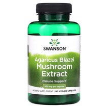 Swanson 아가리쿠스버섯 추출물 500mg 베지 캡슐 90정, 1개