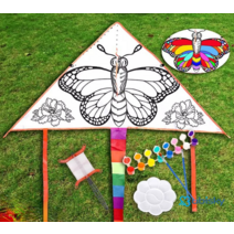 유비스키 DIY연날리기 어린이 낙서 화이트보드 핸드페인팅 연, 나비 2