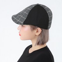 라핑 에꼴 투톤 체크 빈티지 헌팅캡 탐정 모자 3Colors